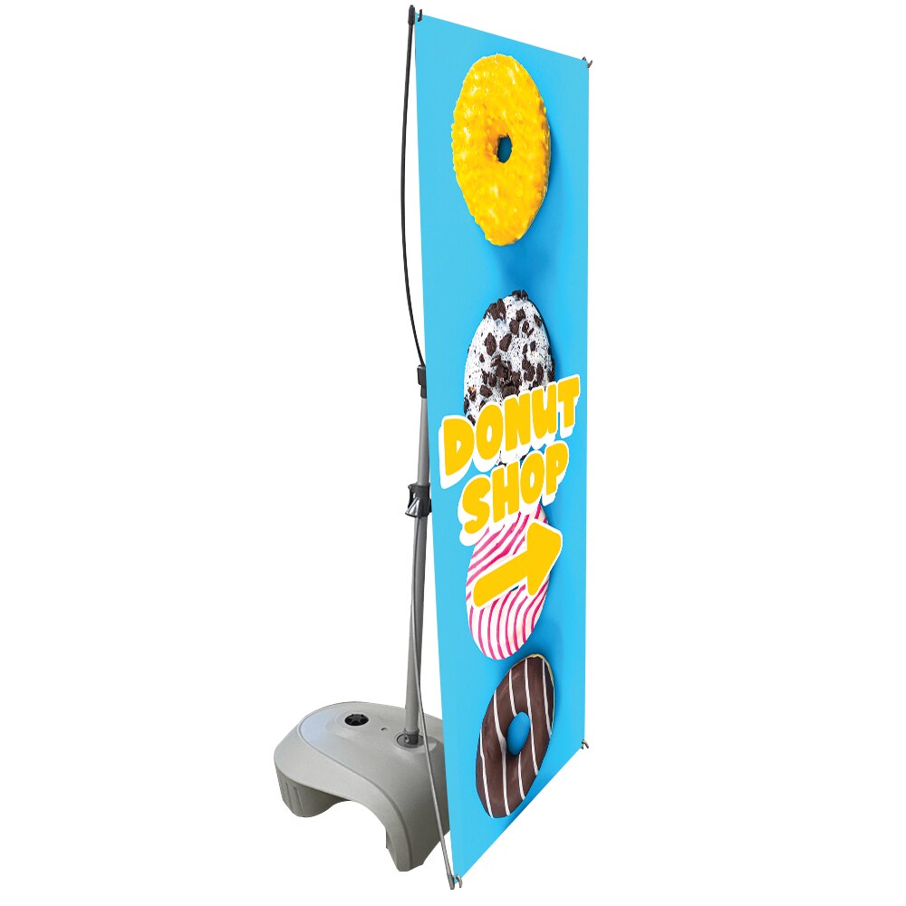 Zeppy Single-Sided Outdoor Banner Stand — 28x67 Graphic Package